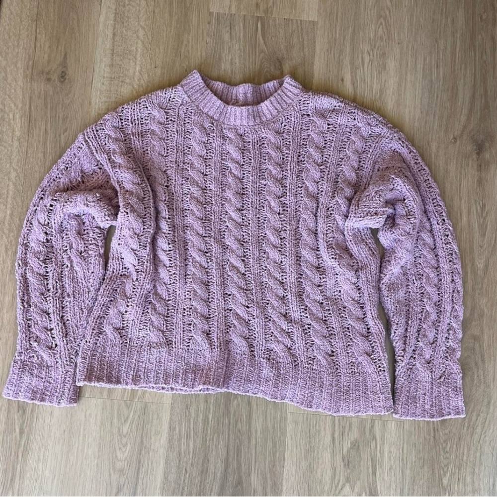 American Eagle Cozy Purple Sweater